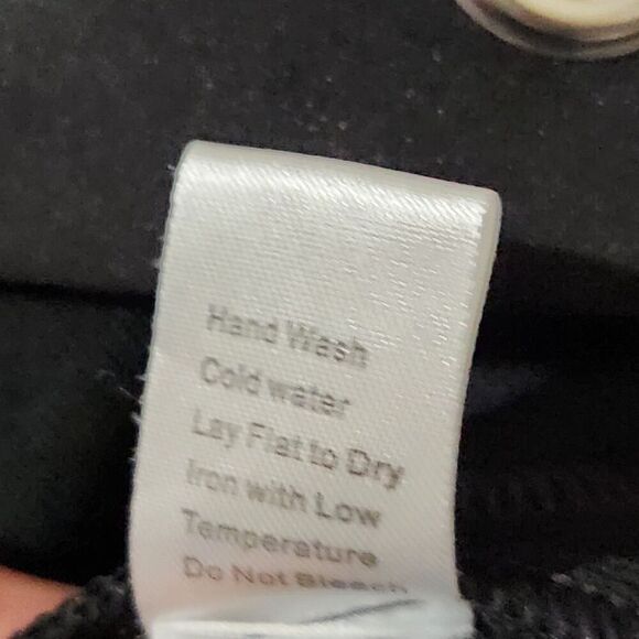 Ming Wang Black Open Cardigan Size 3X Shoulder Pads - Picture 8 of 8